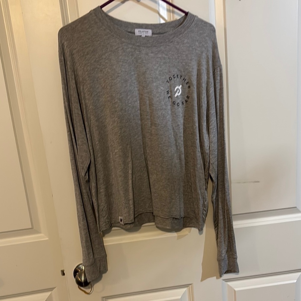 Peloton Heather Gray Long Sleeve Tee